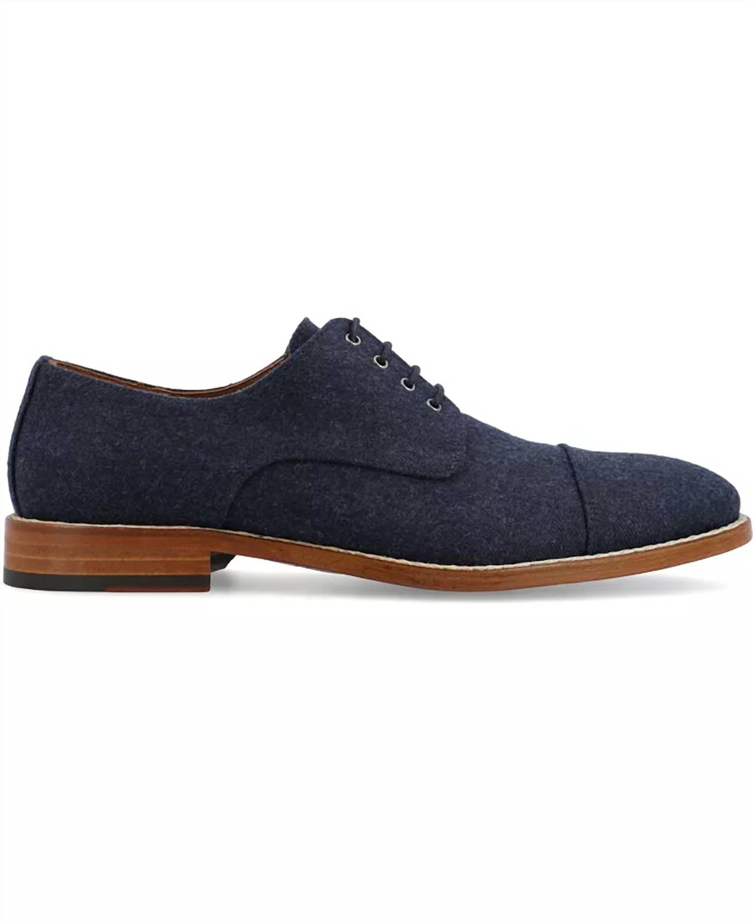 Taft Clothing Men's Kennedy Lace-up Dress Casual Shoe in navy - men's loafer