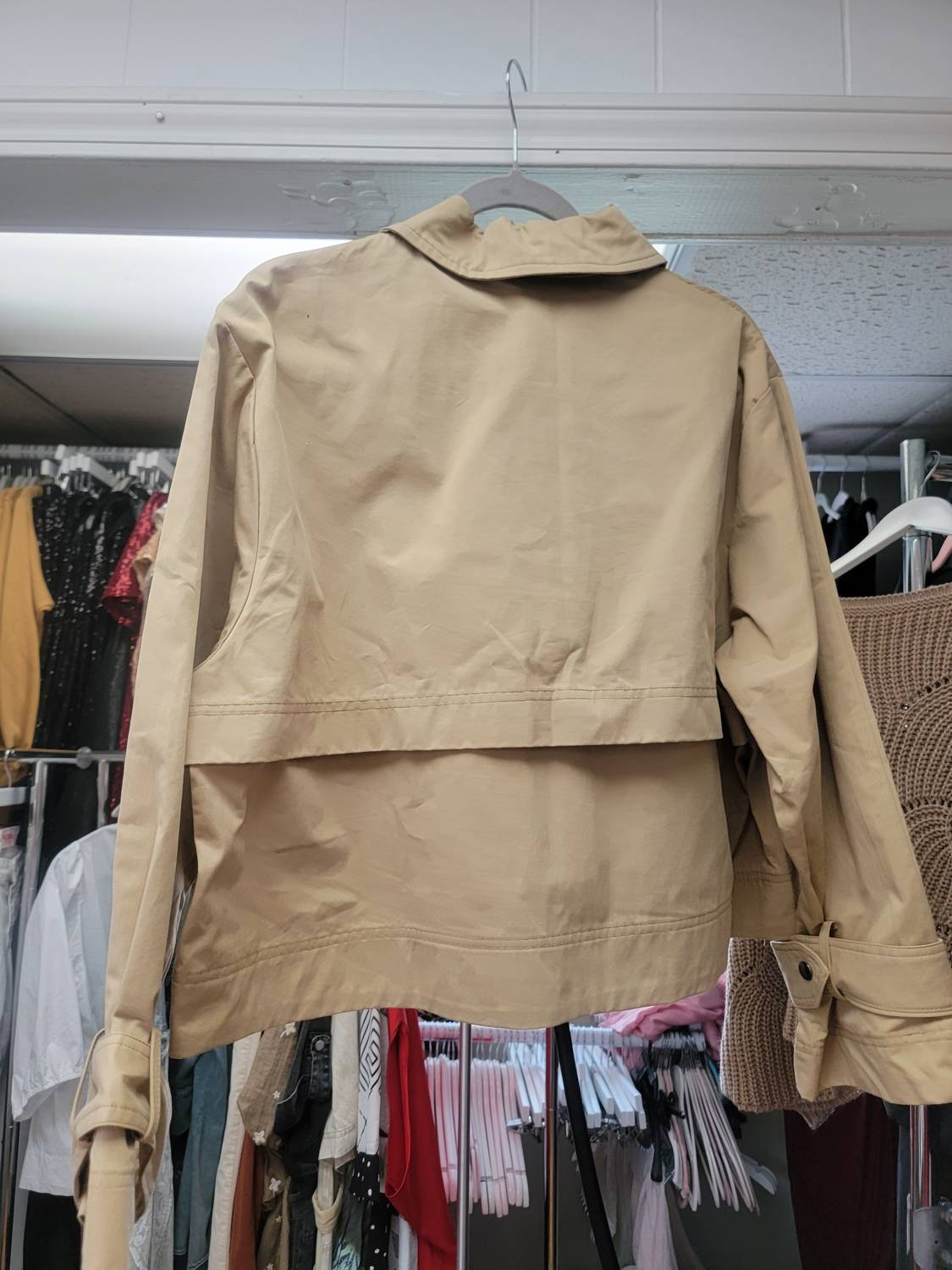 Ee:Some - Women's Cropped Trench Jacket