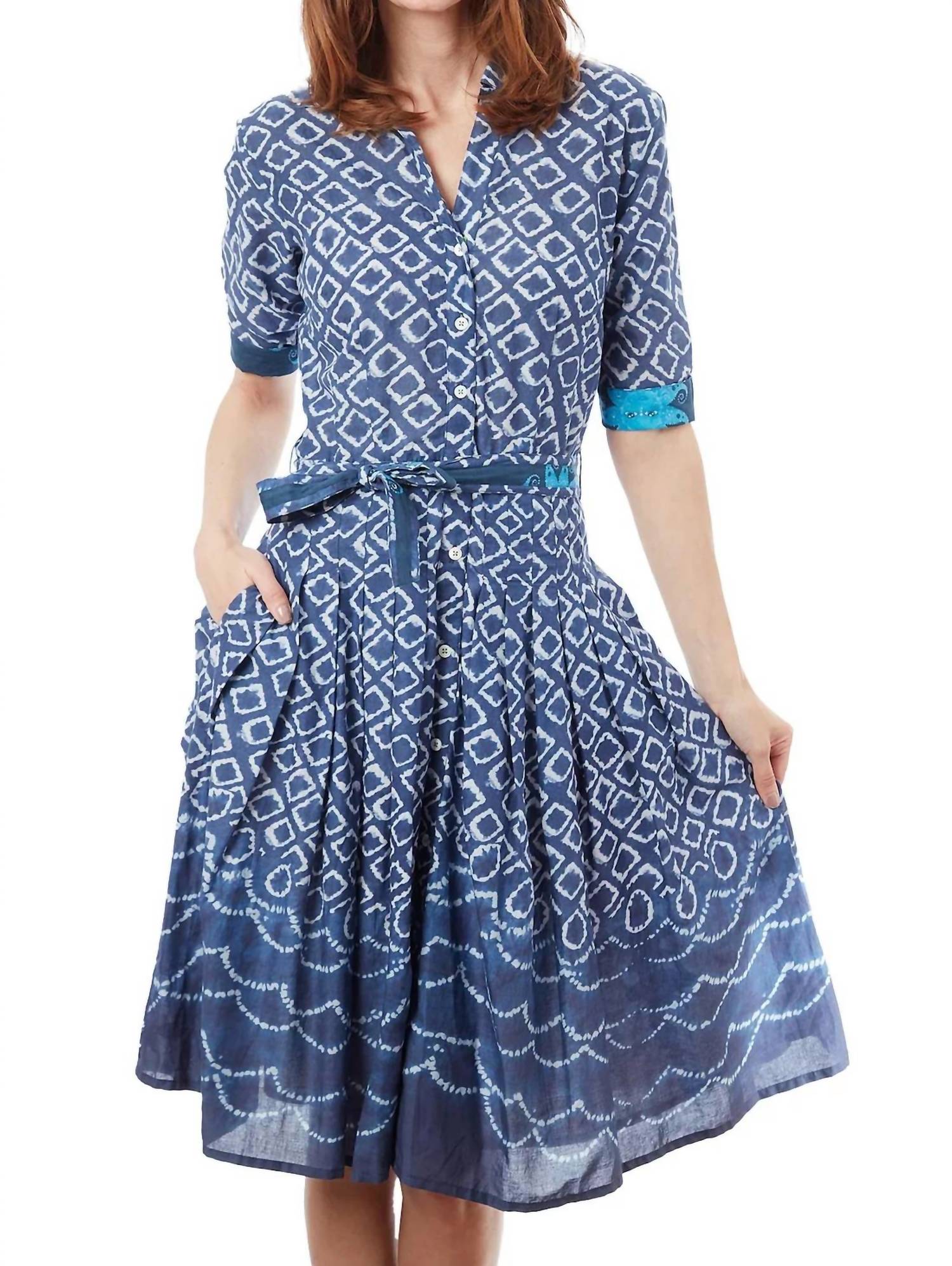 Dizzy-Lizzie - Ikat Maisel Dress