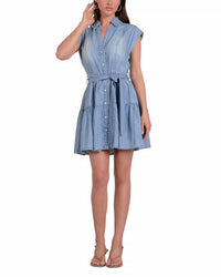 Elan - Denim Button Down Dress