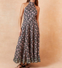 RIXO Women's Jayne Dress in carnation mix mauve - women's dress