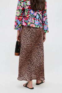 Rixo - Kelly Silk Midi Skirt