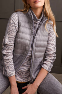 Tribal - Mix Media Zip Up Vest