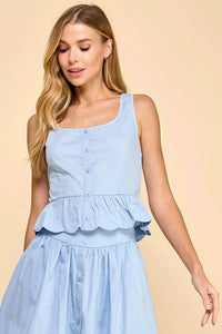 Tcec - Peplum Top