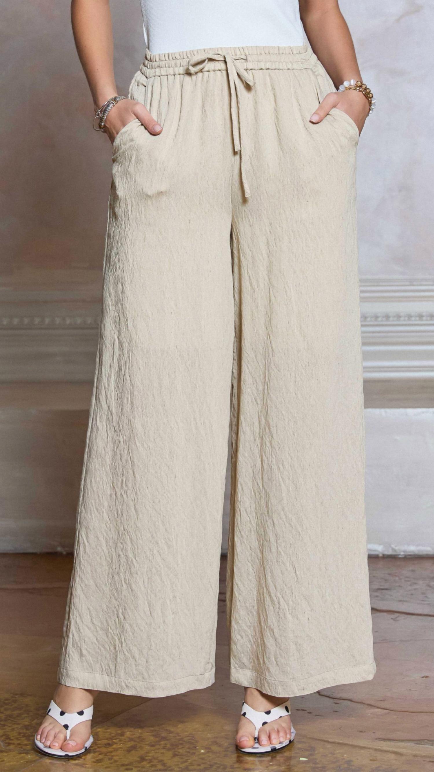 Current Air - Crinkle Textured Pants