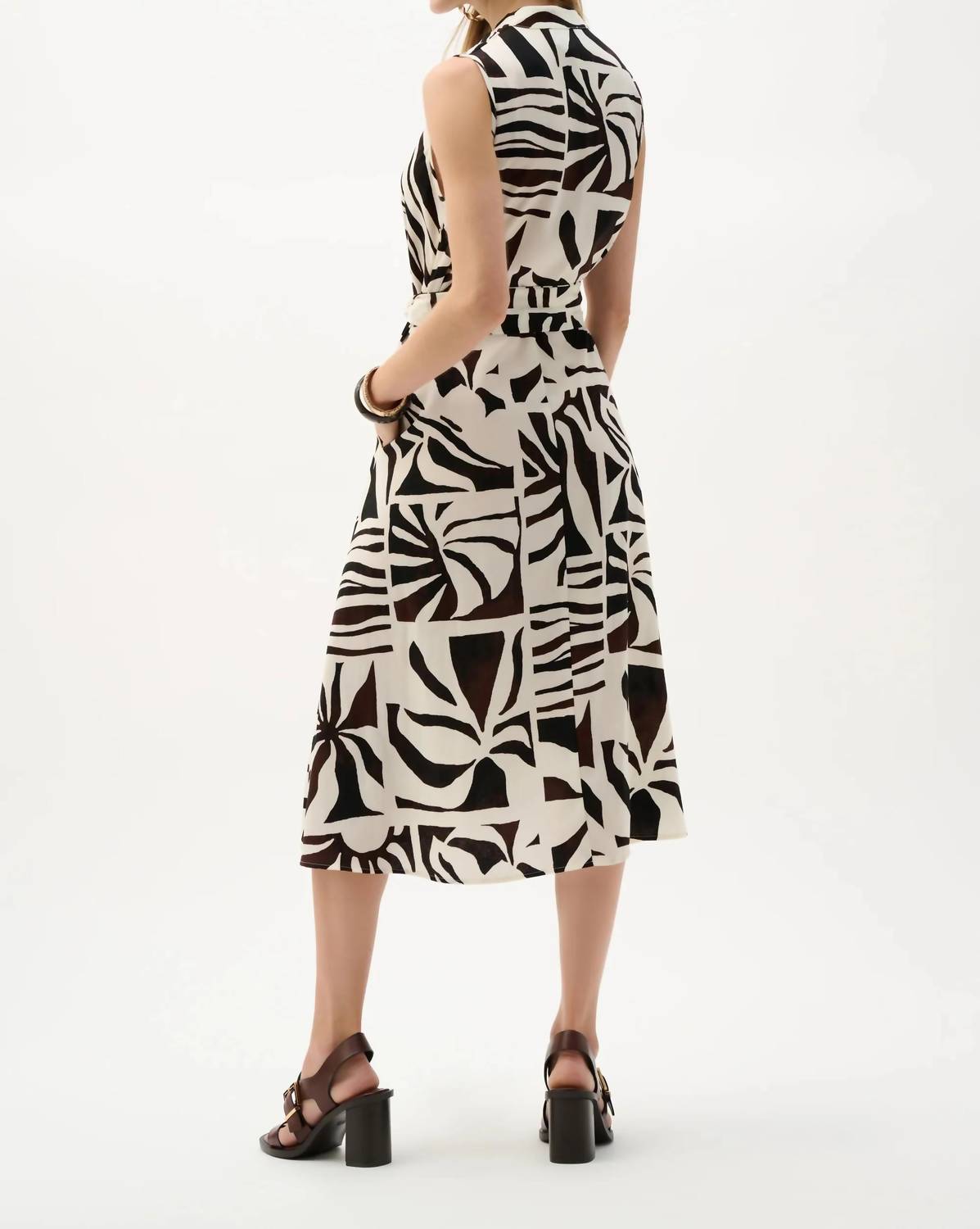 Joseph Ribkoff - Tropical Fit And Flare Wrap Dress