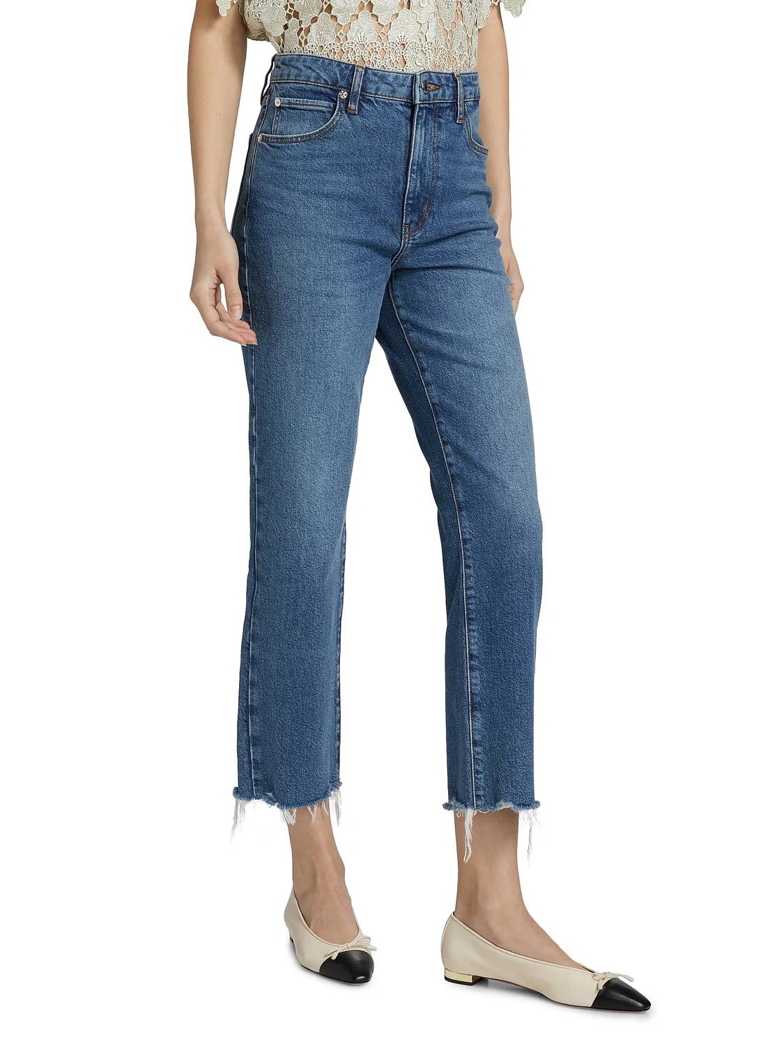 FRAME The Ruler Jeans in stash - women's jeans - detail view