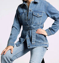 Thread & Supply Nevada Jacket in medium wash denim - women's jacket - view 8