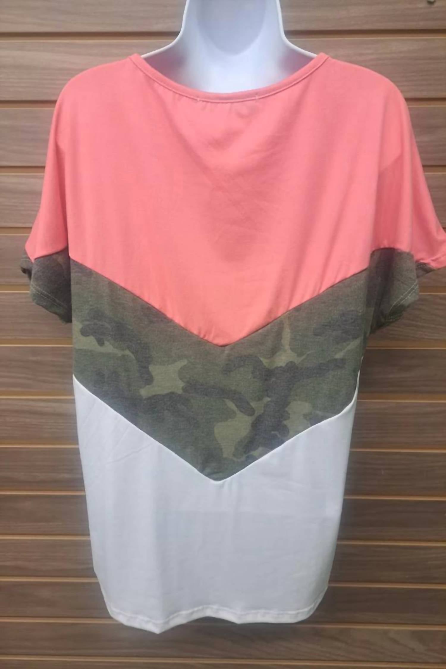 B Flawless - Women's Camo White Short Sleeve Tee