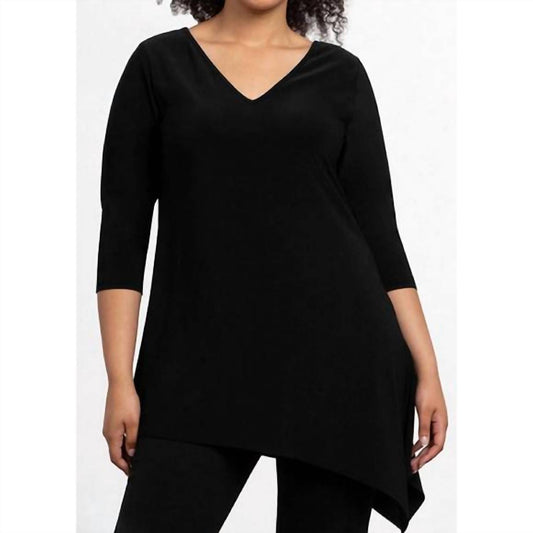 Sympli - Reversible Angle 3/4 Sleeve Top