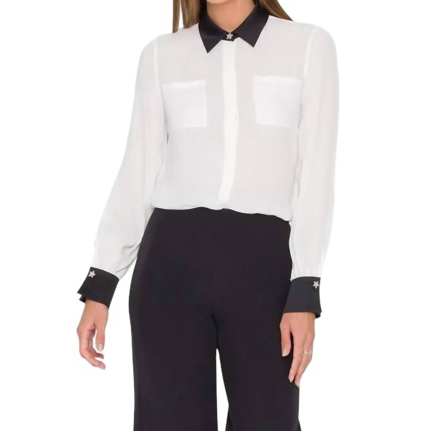 Generation Love - Denise Georgette Combo Blouse