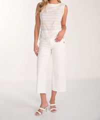 Frank Lyman - Cropped wide-leg pants
