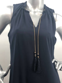 Frank Lyman - Tamela Sleeveless Ruffle Bottom Dress With Detachable Necklace