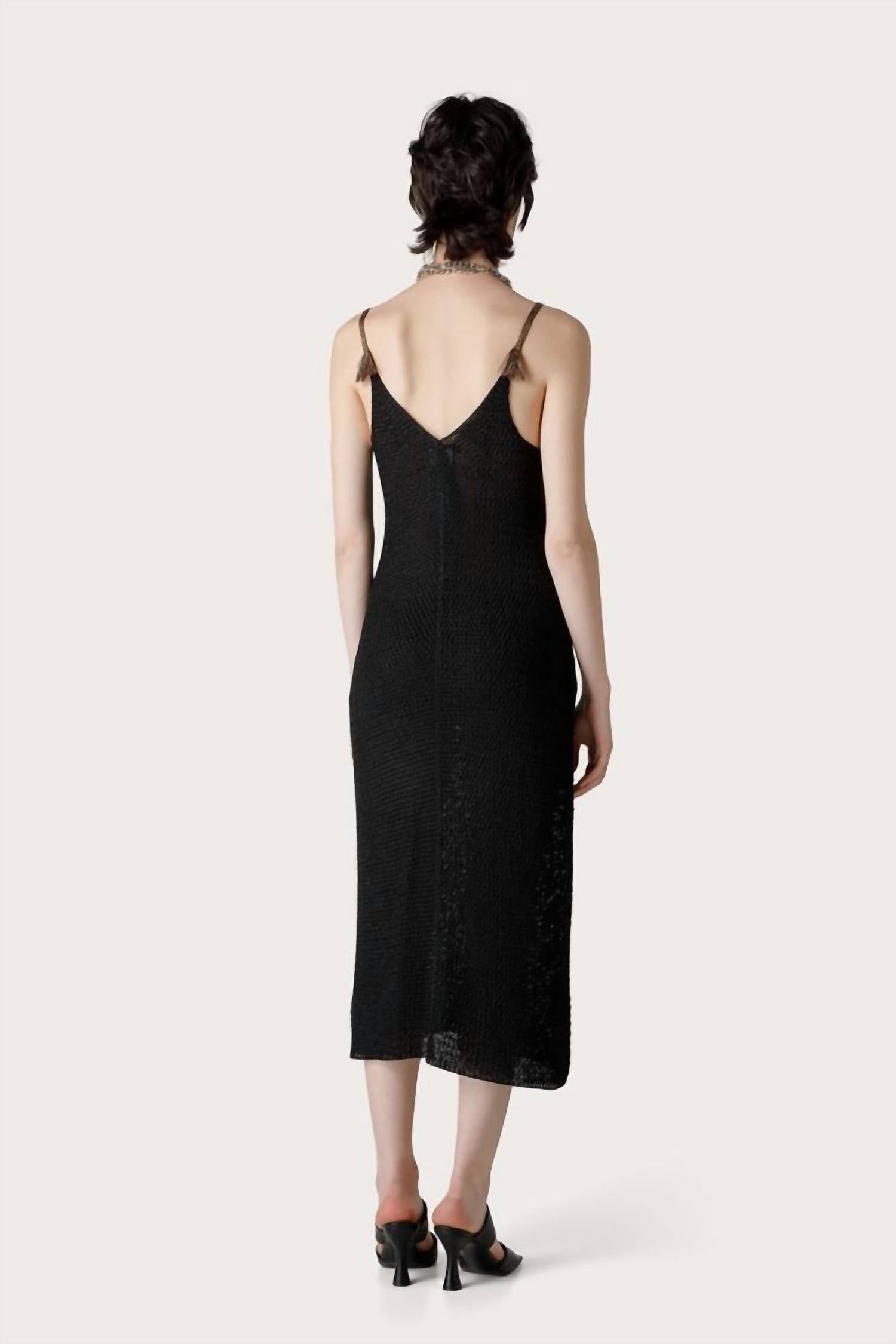 Seventy - SPAGHETTI STRAP V-NECK DRESS