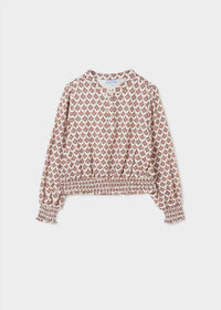 Mayoral - Girl's 2-Piece Rose Blouse With Corduroy Pants