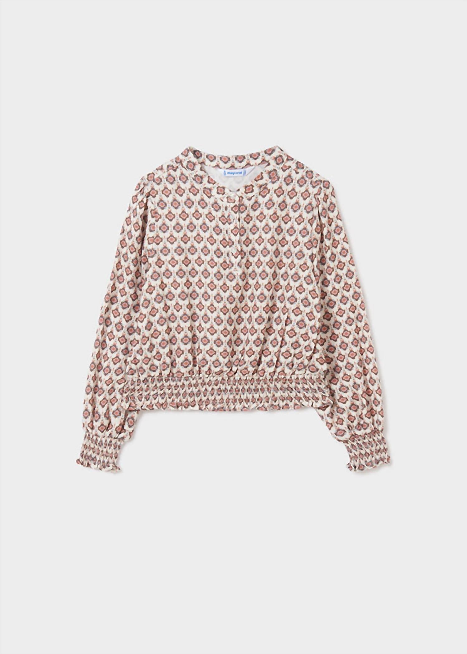 Mayoral - Girl's 2-Piece Rose Blouse With Corduroy Pants