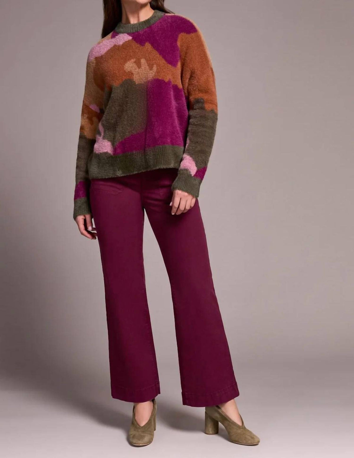 Tribal - Fenna Fuzzy Intarsia Sweater