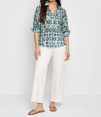 Nzt By Nic+Zoe - Ikat Rings Tucked Shirt