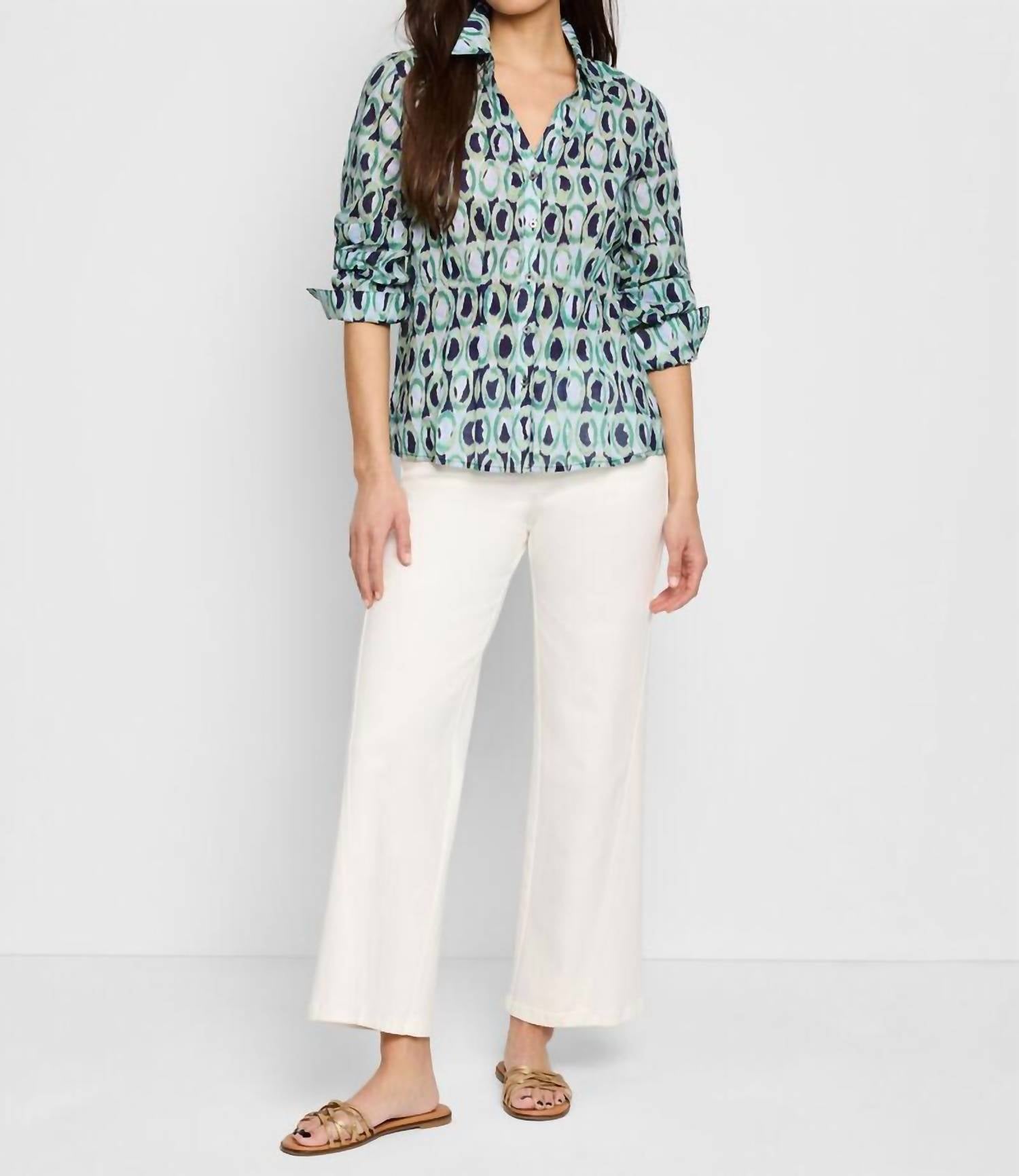 Nzt By Nic+Zoe - Ikat Rings Tucked Shirt