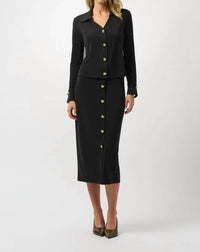 Joseph Ribkoff - Moss Crepe Pull-On Pencil Skirt