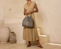 The Winding Road - Women's Palm Leaf Handbag