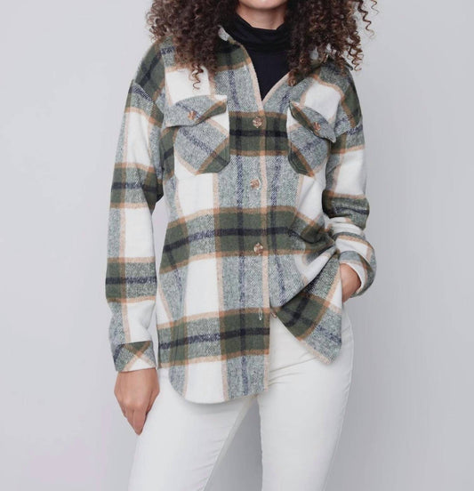 Plaid Flannel Shirt Jacket