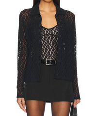 Vince - Floral Smocked Long Sleeve Button Up Top