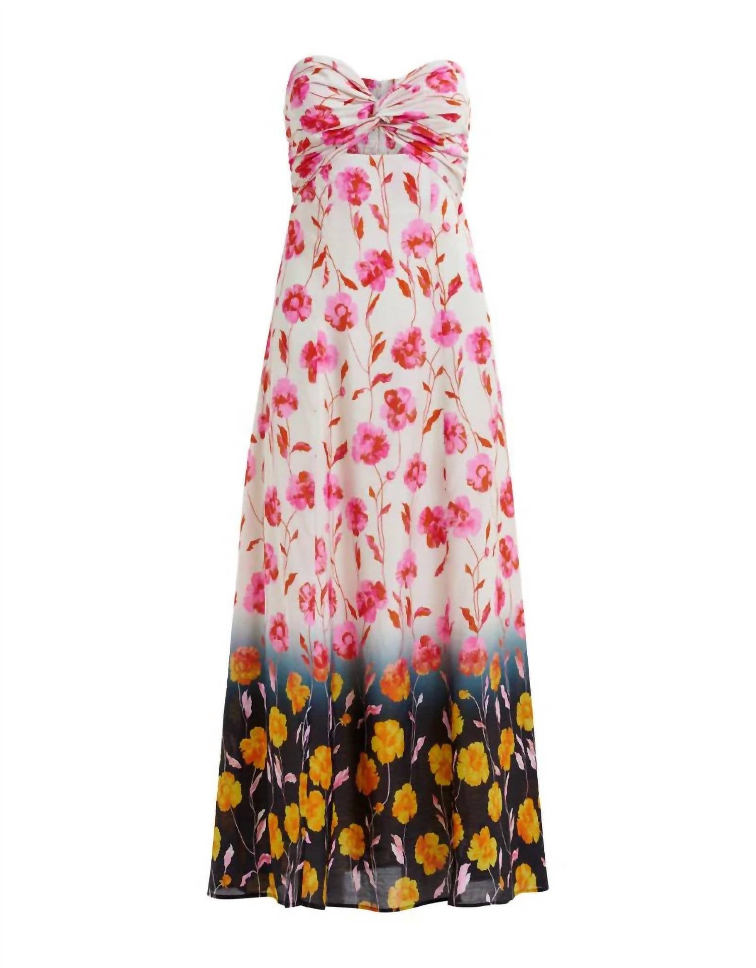ESSENTIEL ANTWERP Heorgia Strapless Midi Dress in fairy tale - women's dress - view 5