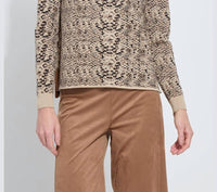 Lysse - Declan Mock Neck Jacquard Sweater