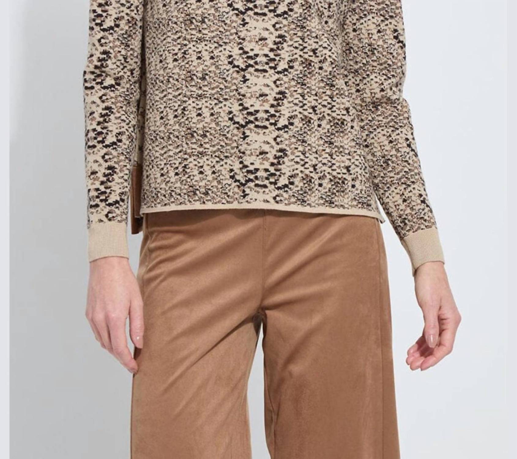 Lysse - Declan Mock Neck Jacquard Sweater
