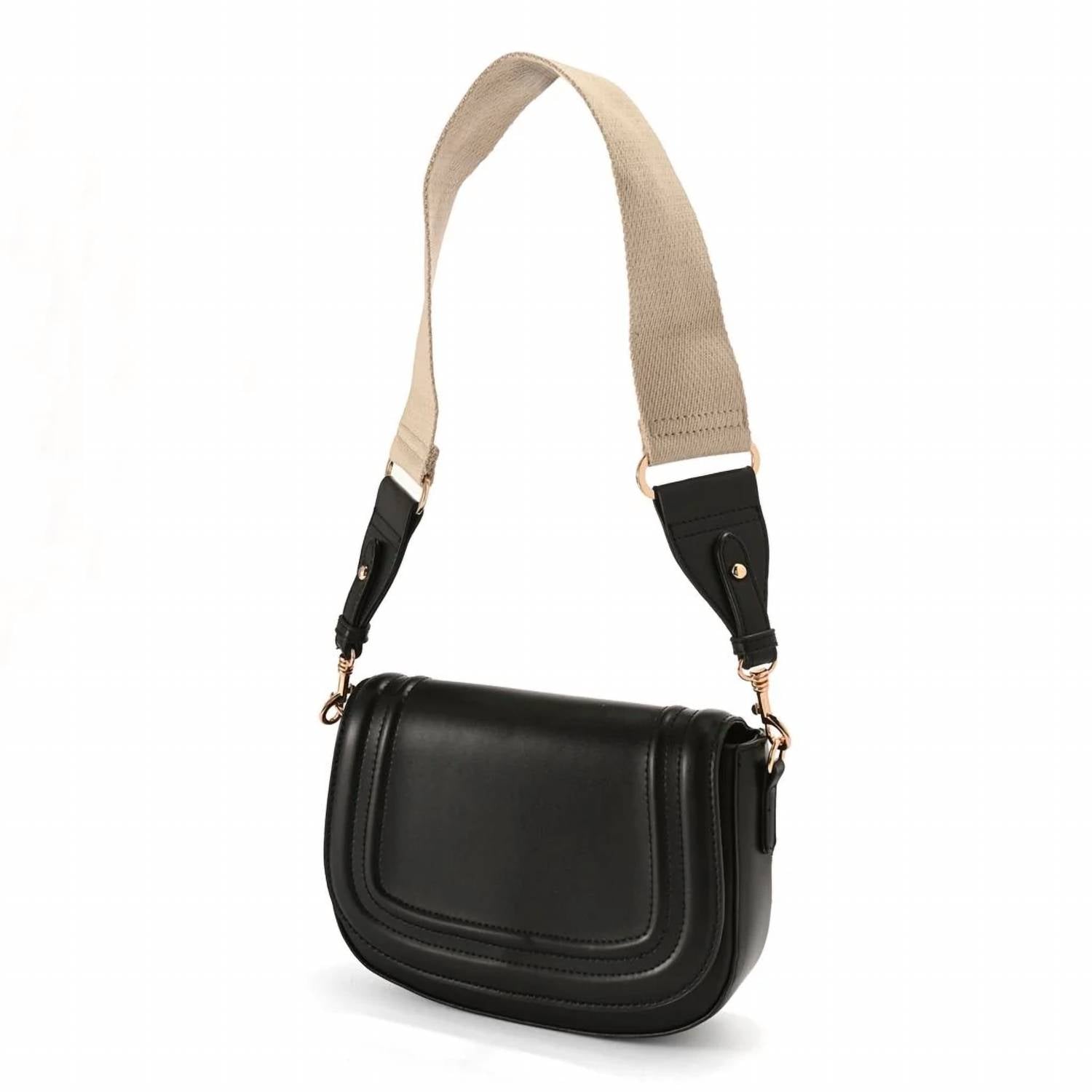 Moda Luxe - Women's Poshette Crossbody Saddle Bag