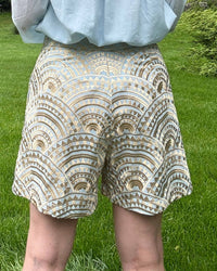 Greek Archaic Kori - Triangle Pleated Shorts