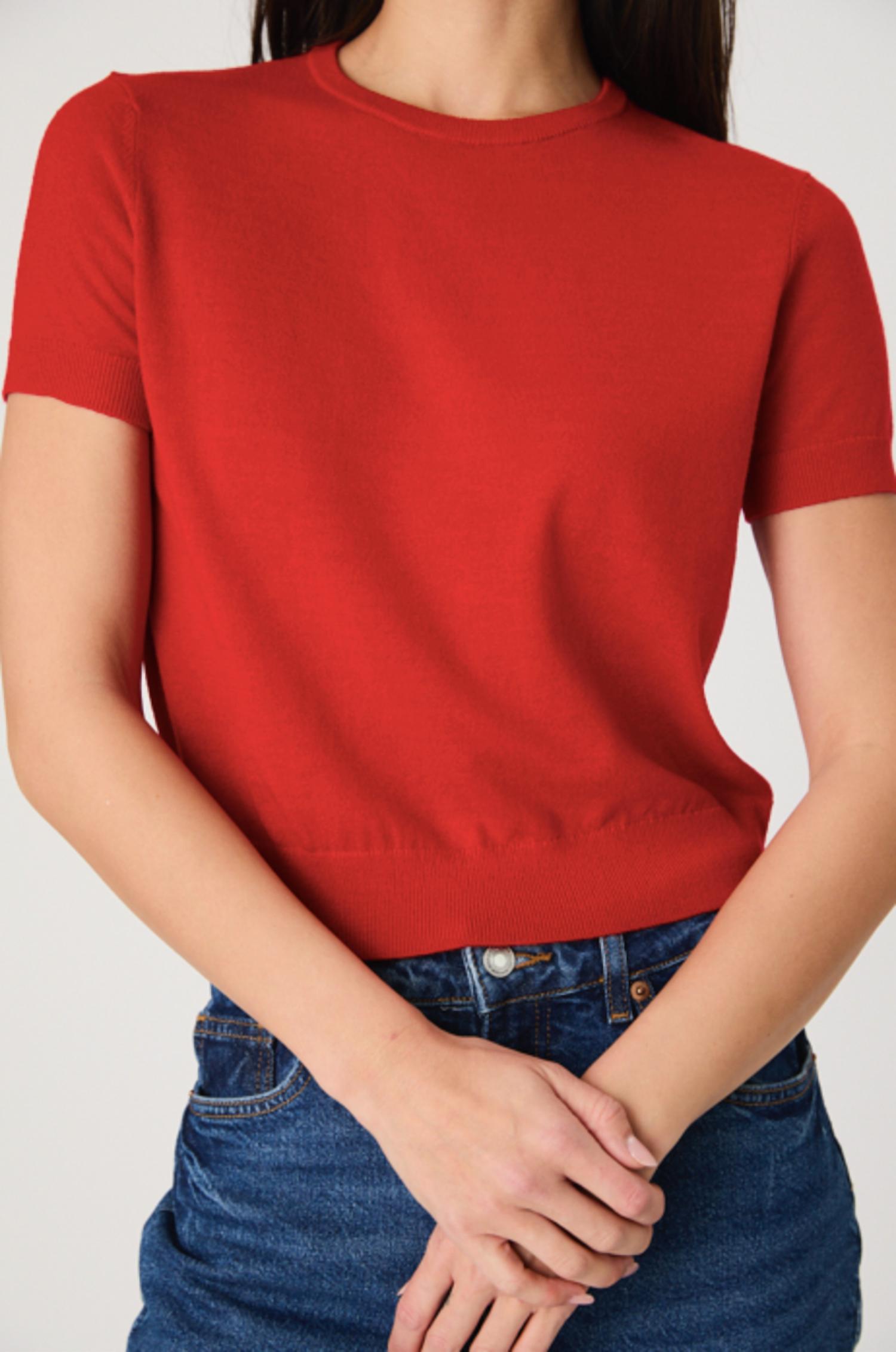 French Connection - Nola Fine Knit Short Sleeve Sweater