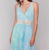 Charlie B - Foil Ombre Tiered Maxi Dress