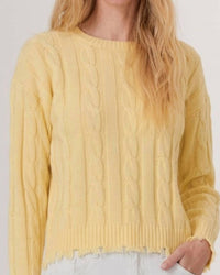 J. Society - Cable Crewneck Sweater