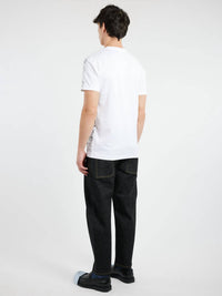 MARNI Scribbled Motif Organic Cotton T-shirt in lily white - men's t-shirt - alternate view