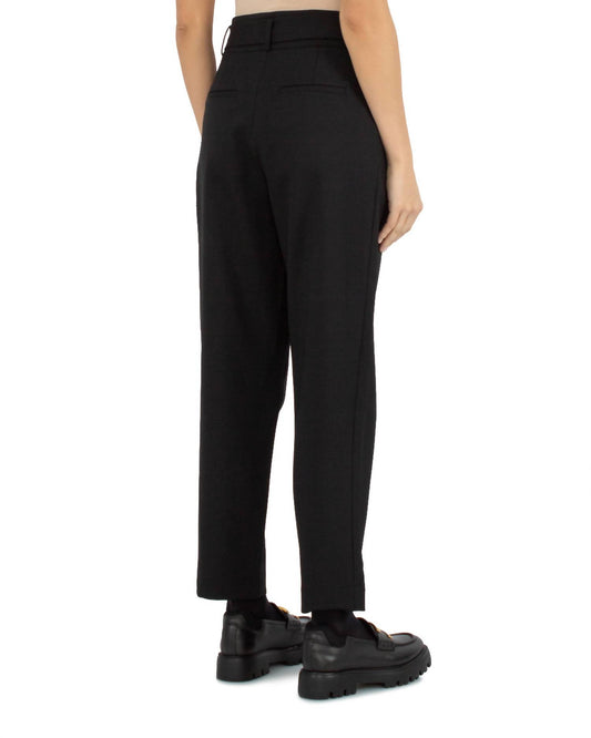 Psophia - Belted Pleated Pants