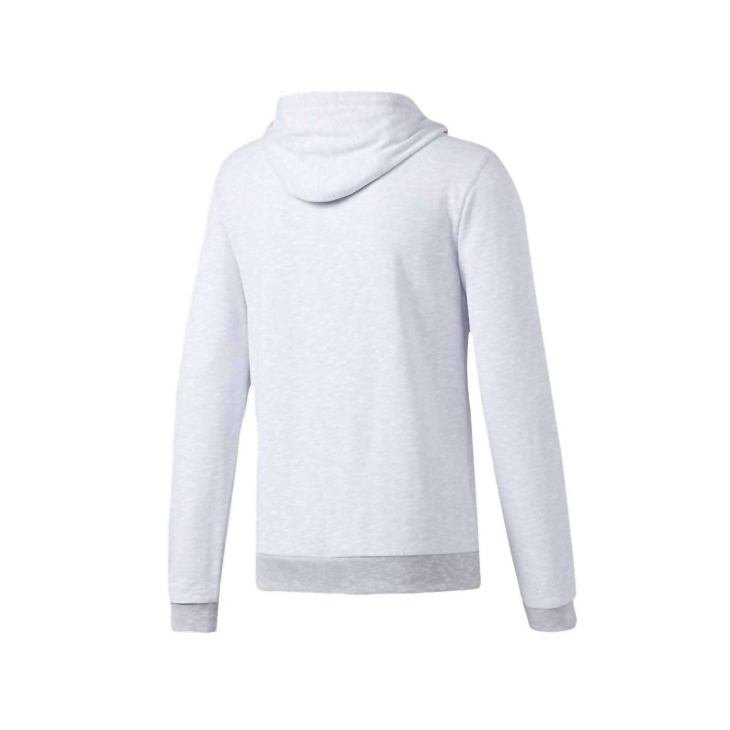 adidas Men's Cross-up Fz Long Hooded Sweatshirt in white - men's shirt - view 4