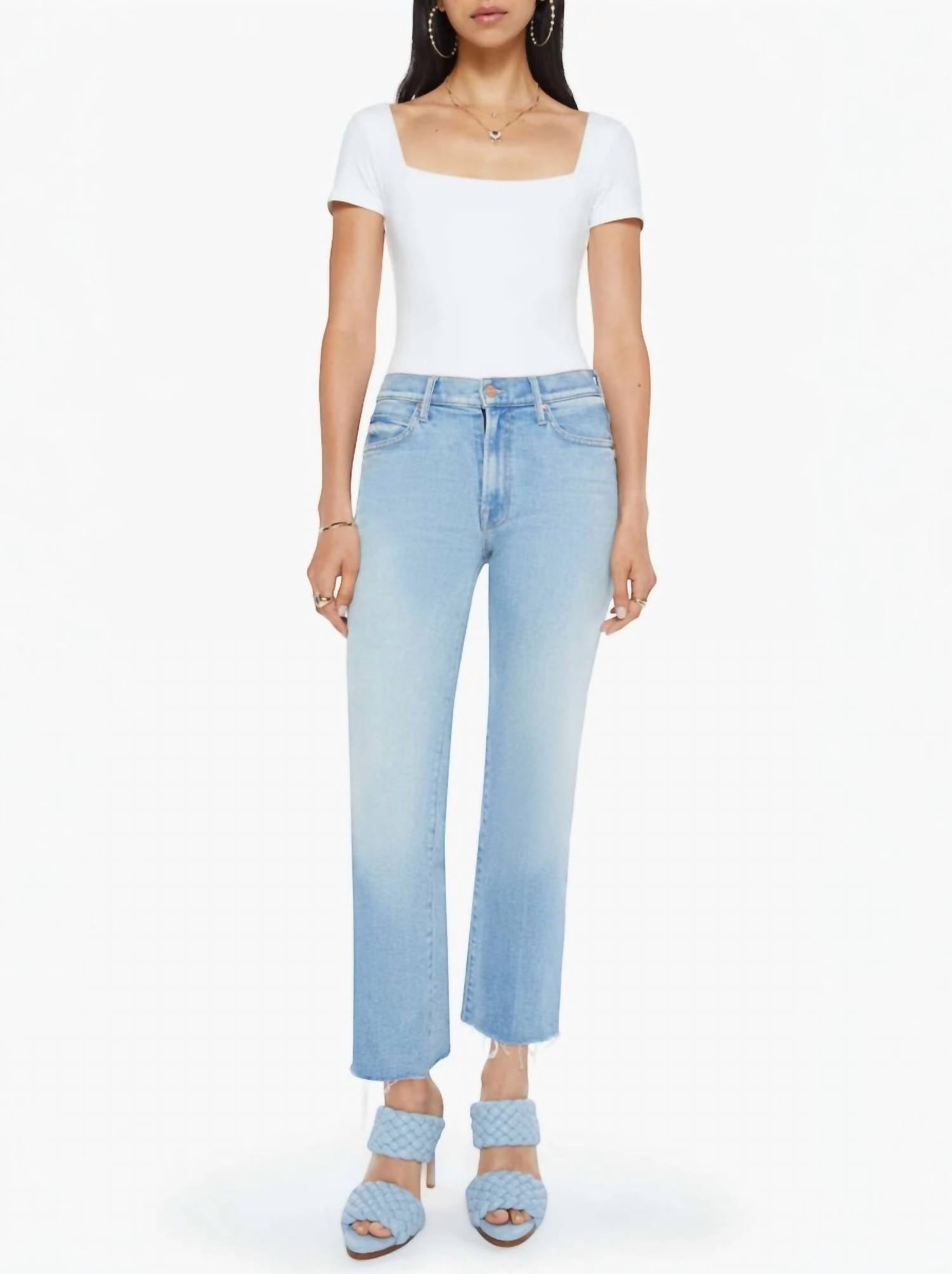 Mother - Kick It Ankle Fray Pants