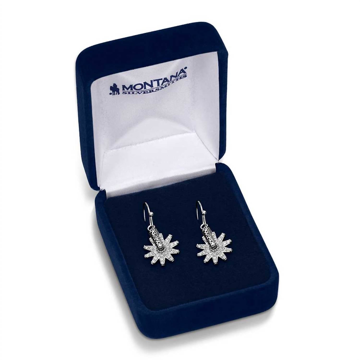 Montana Silversmiths Women's Spur Of The Moment Earrings in silver - women's jewelry - alternate view