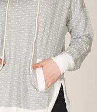 Papillon - Brushed Jersey Polka Dot Hoody Sweater