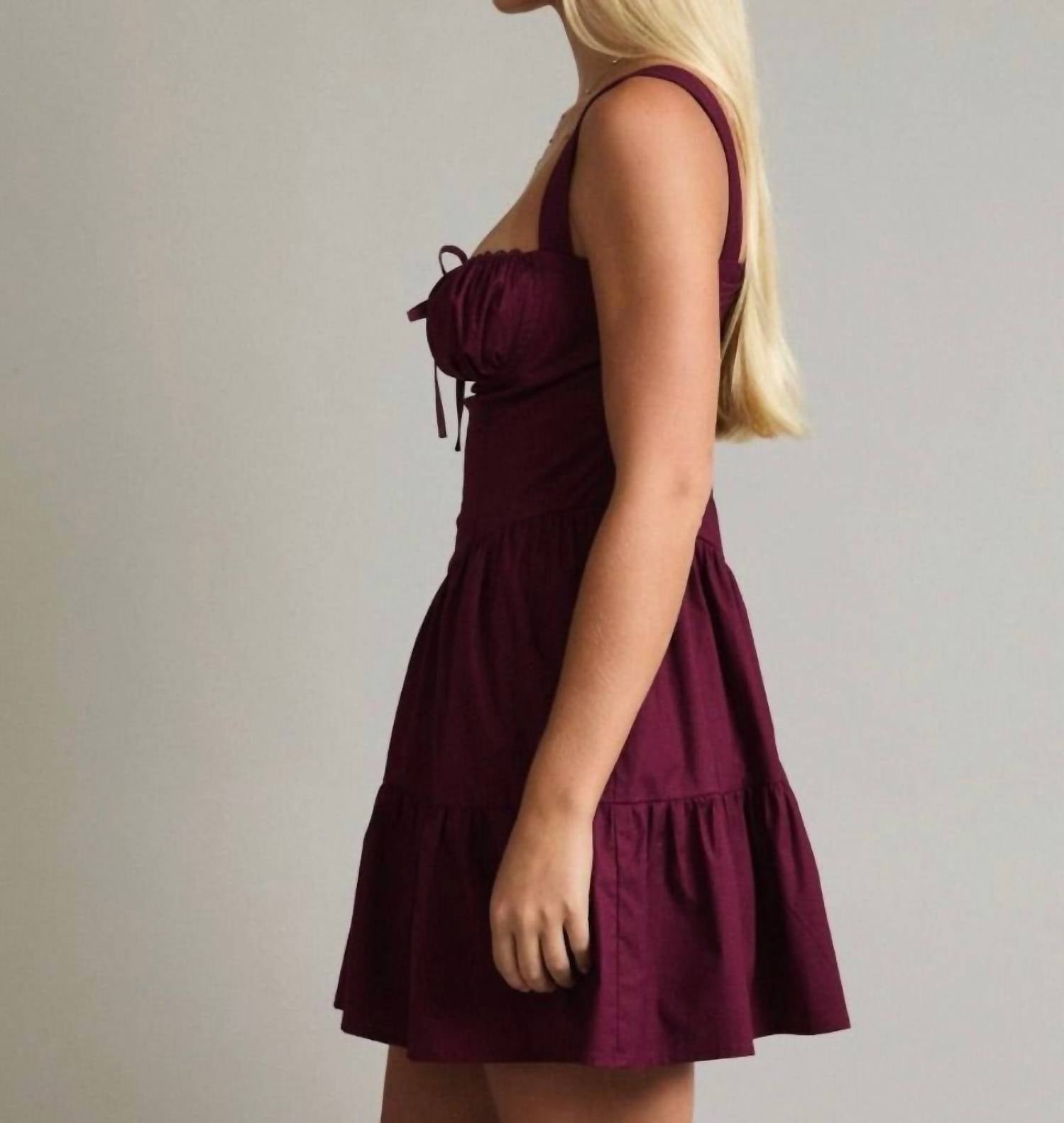 Le Lis - Tate Ruched Corset Mini Dress