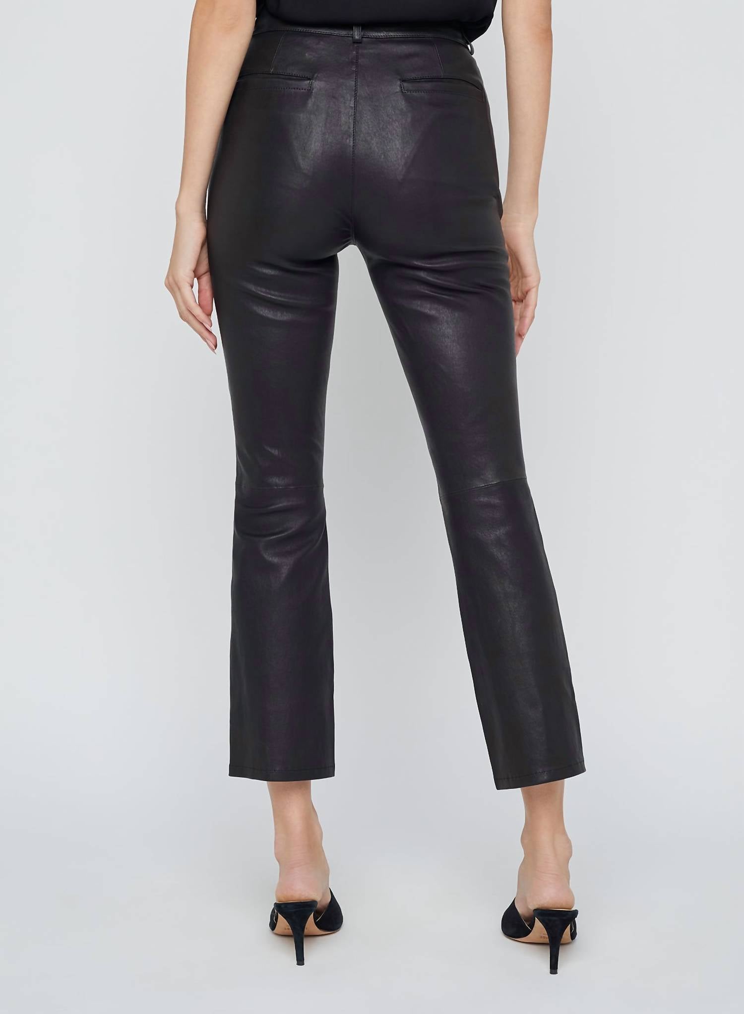 L'Agence Ketra Baby Boot Trouser in black - women's pants - view 4