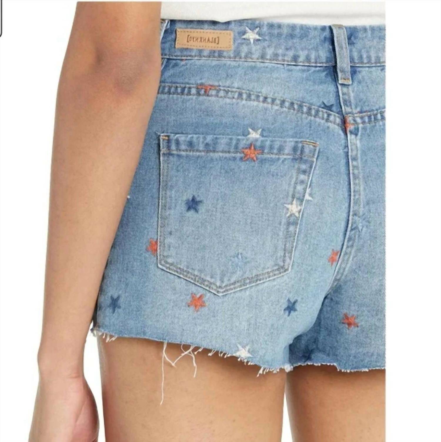Blanknyc - Women's Star Embroidered Denim Shorts
