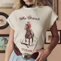 The Great. - Stetson Graphic Boxy Crew Top