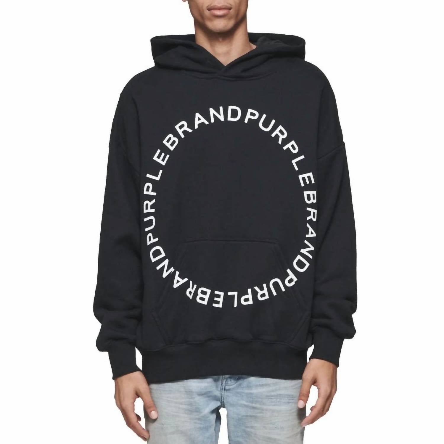 Purple Brand - Heavyweight Fleece Po Circle Wordmark Hoodie