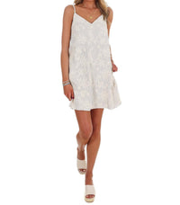 In February - Women's Watch Closely Stripe Shift Mini Dress