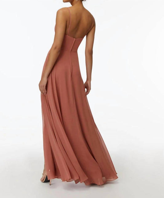 Morilee - Draped Cowl Neck Chiffon Bridesmaid Dress