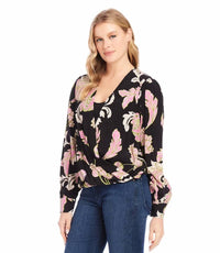 Karen Kane - Dariana Drape Front Top