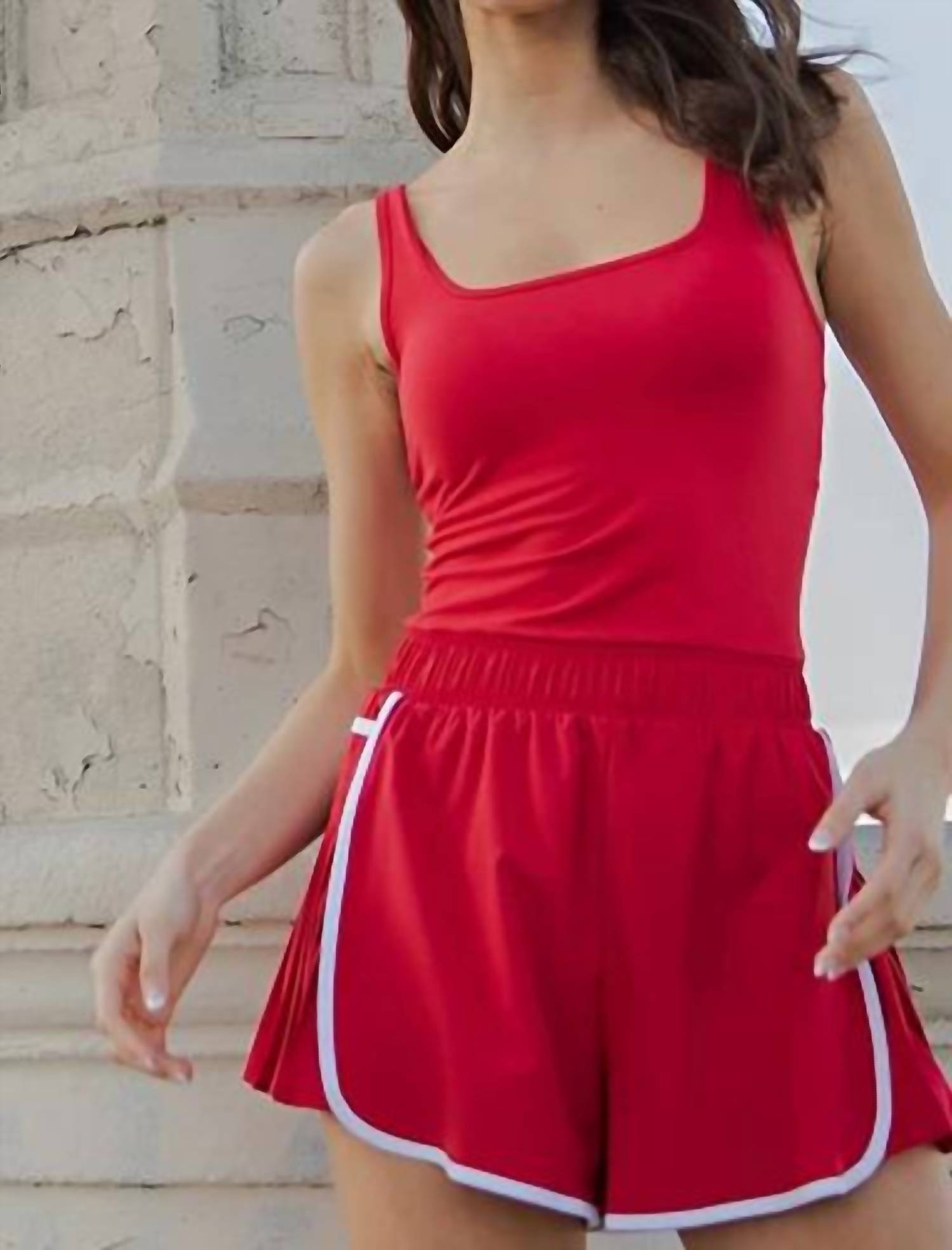 Rae Mode - Rylie Contrast Pleated Shortsie